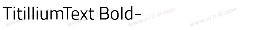 TitilliumText Bold字体转换